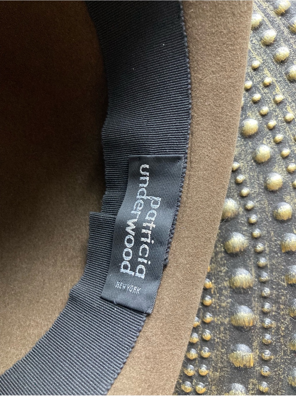 Patricia underwood brown fashion hat - Picture 2 of 9